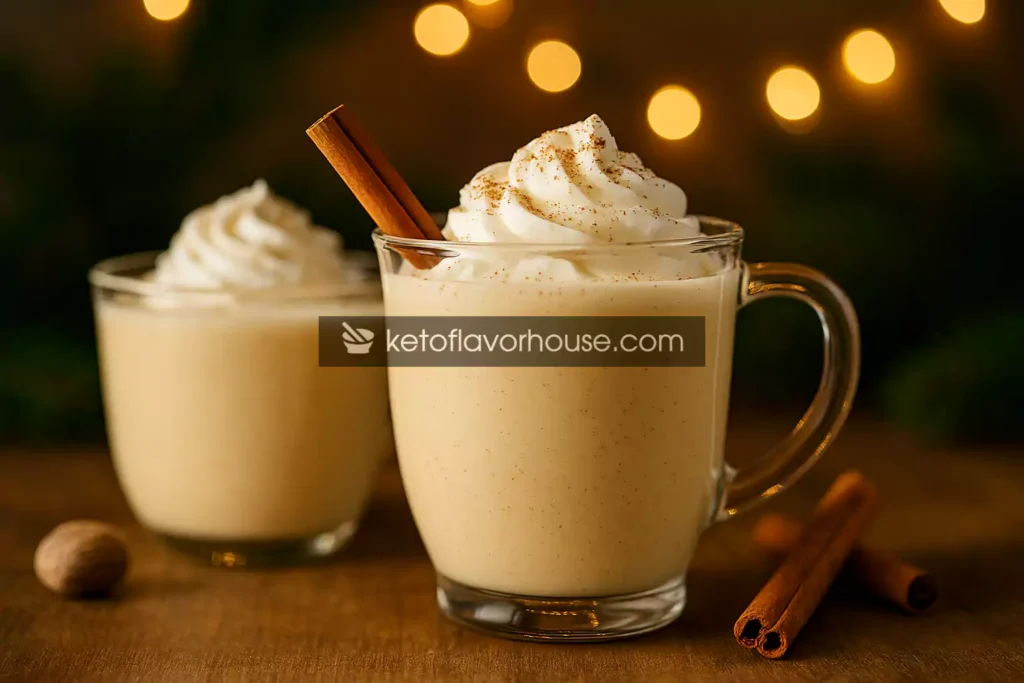 Keto Christmas Eggnog