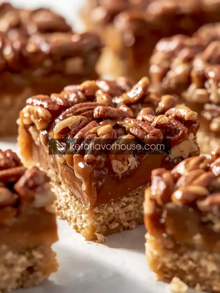 Keto Pecan Pie Bars