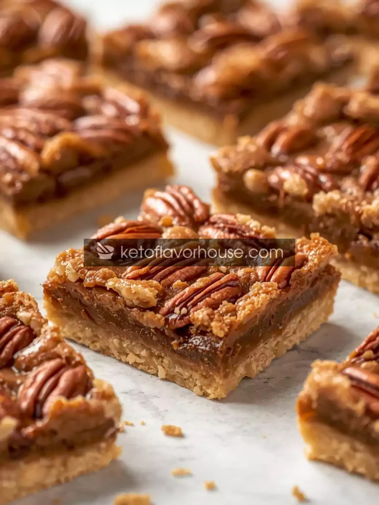 Keto Pecan Pie Bars