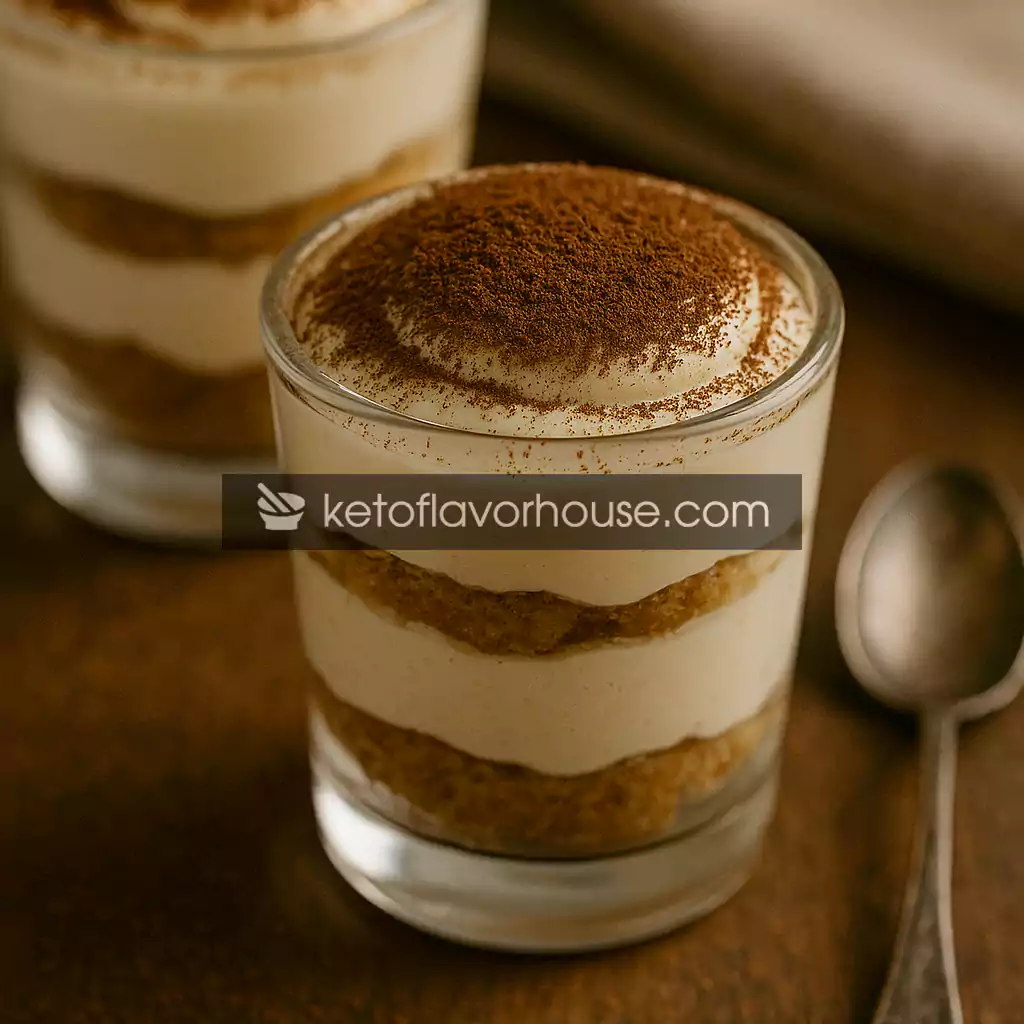 Mini Keto Tiramisu Cups