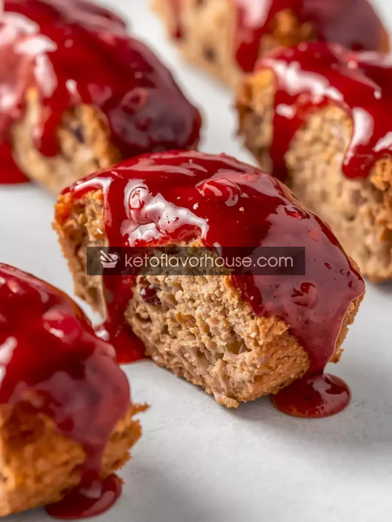 Mini Turkey Meatloaves with Cranberry Glaze