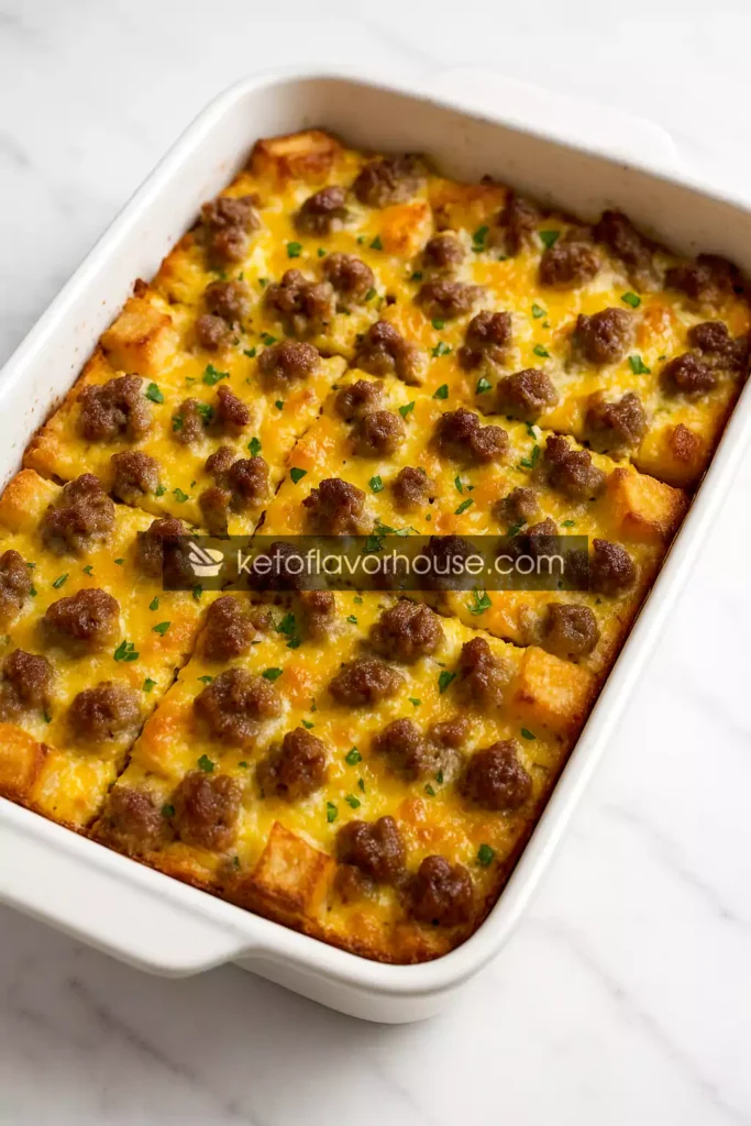 Overnight Christmas Breakfast Casserole