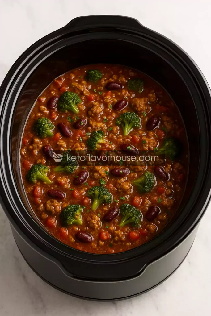 Slow Cooker Christmas Chili