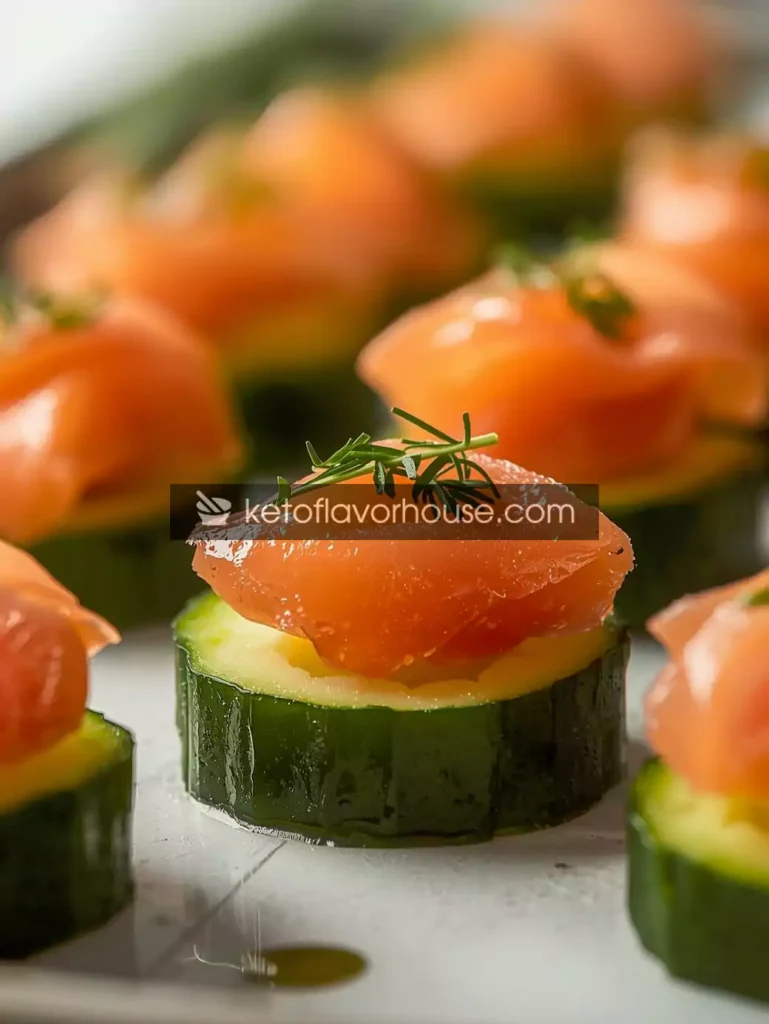 Smoked Salmon Cucumber Bites