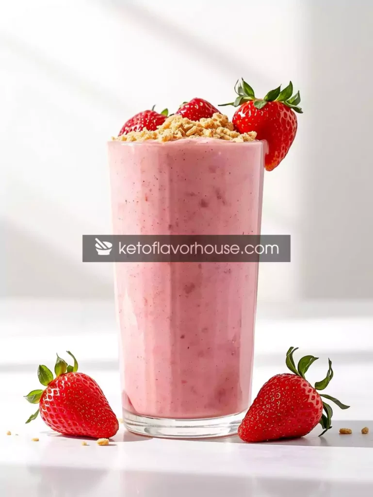 Strawberry Shortcake Protein Smoothie
