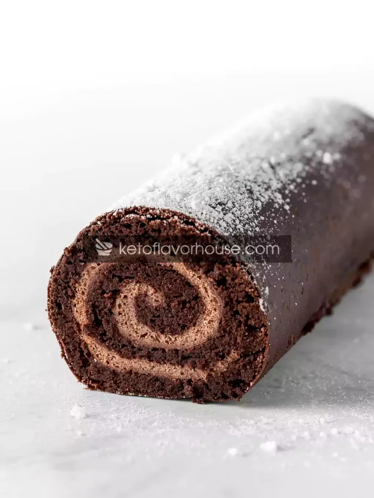 Sugar-Free Chocolate Yule Log