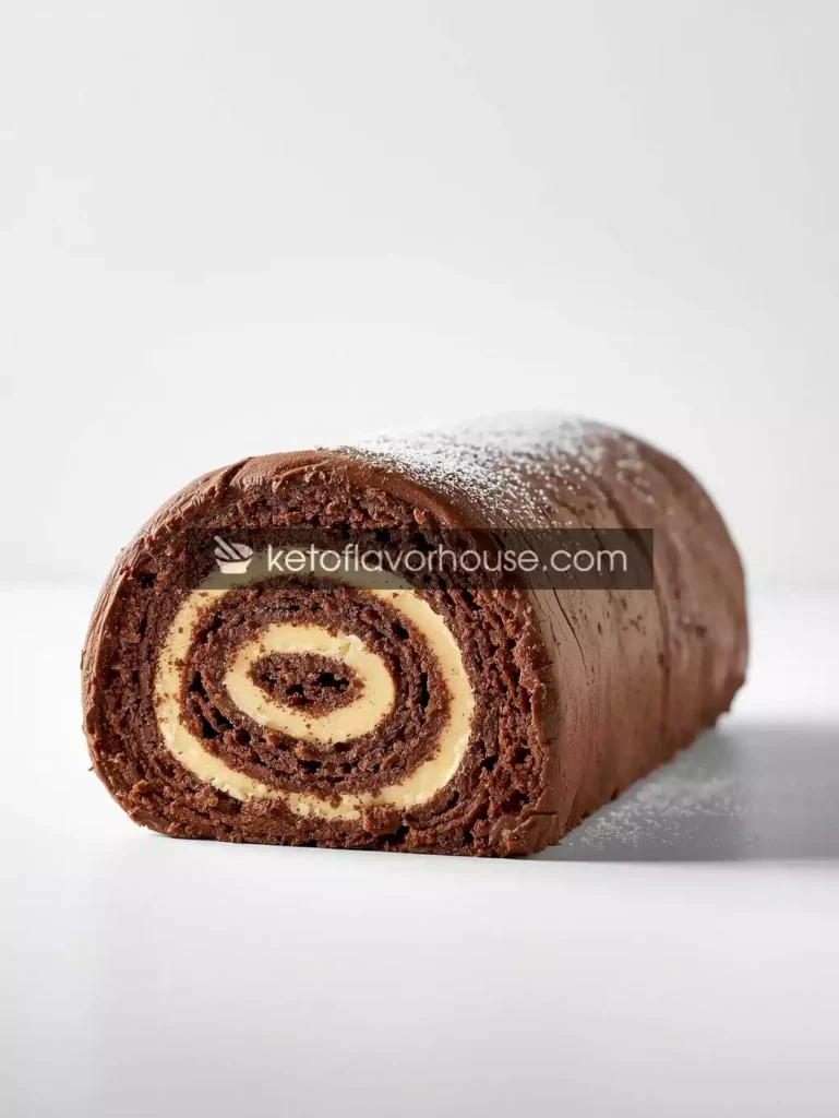 Sugar-Free Chocolate Yule Log