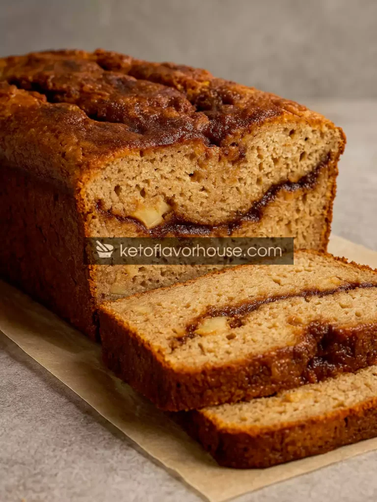 High-Protein Apple Cinnamon Swirl Loaf
