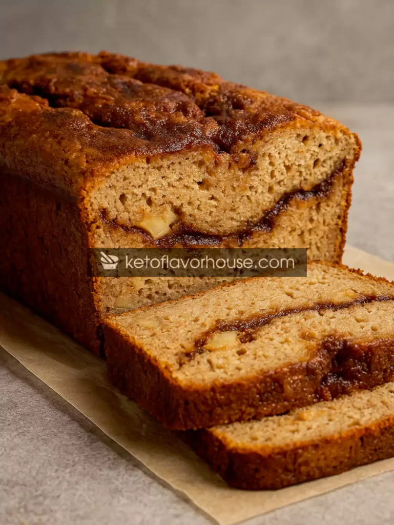 High-Protein Apple Cinnamon Swirl Loaf