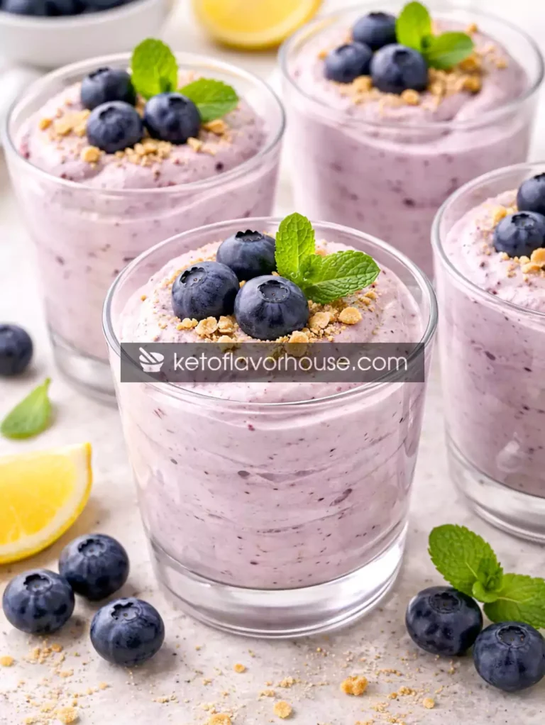 High-Protein Blueberry Cheesecake Mousse Recipe