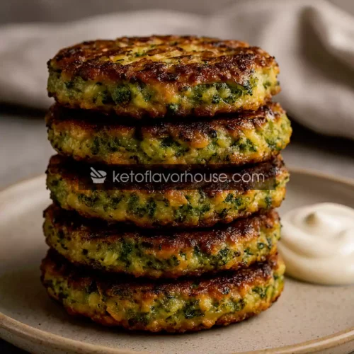 High-Protein Cheesy Broccoli Patties
