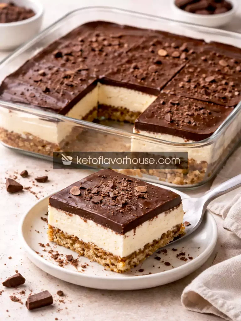 High-Protein No-Bake Chocolate Éclair Dessert