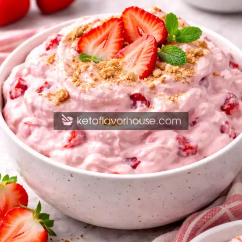High-Protein Strawberry Cheesecake Fluff