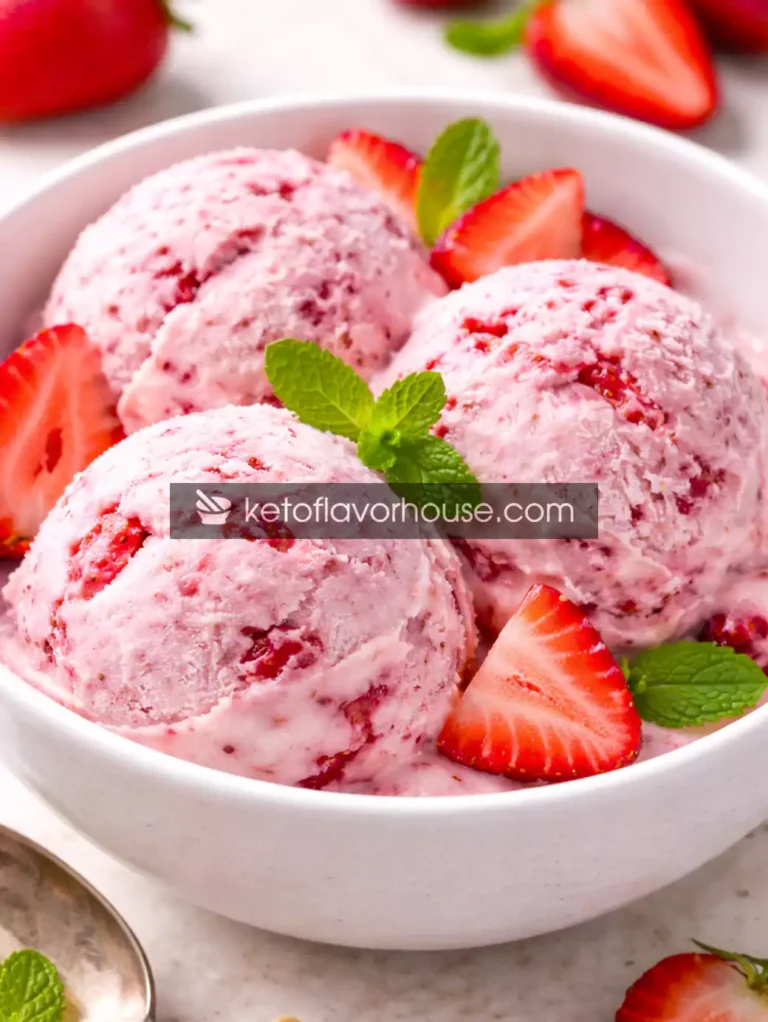 High-Protein Strawberry Ice Cream