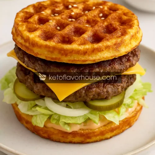 Keto Big Mac Chaffle Recipe