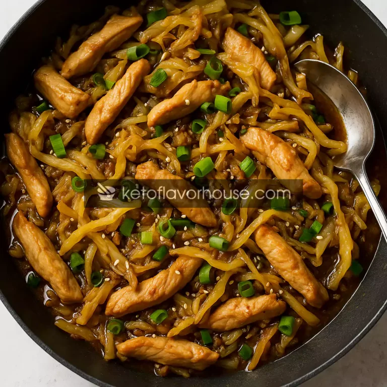 Keto Chicken Cabbage Stir-Fry