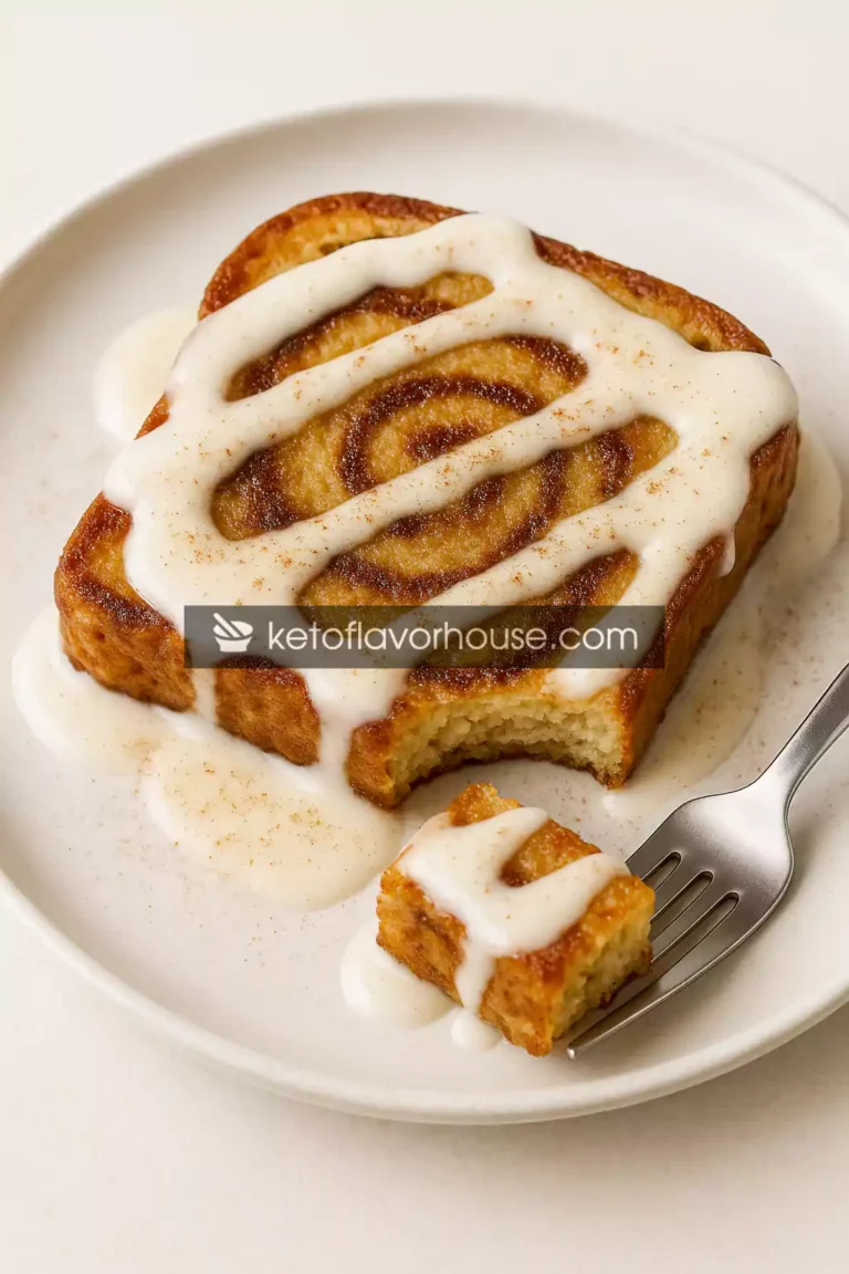 Keto Cinnamon Roll French Toast
