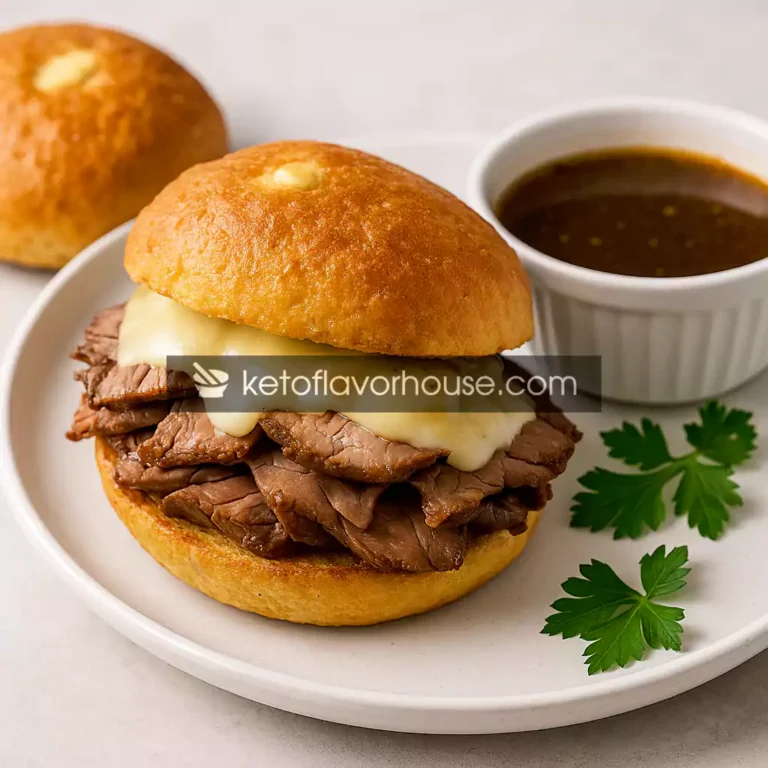 Keto French Dip Sandwich
