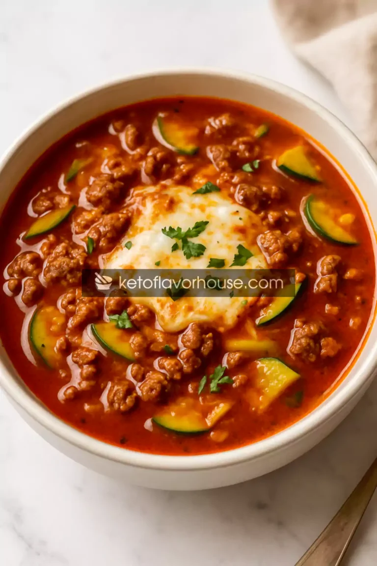 Keto One Pot Lasagna Soup