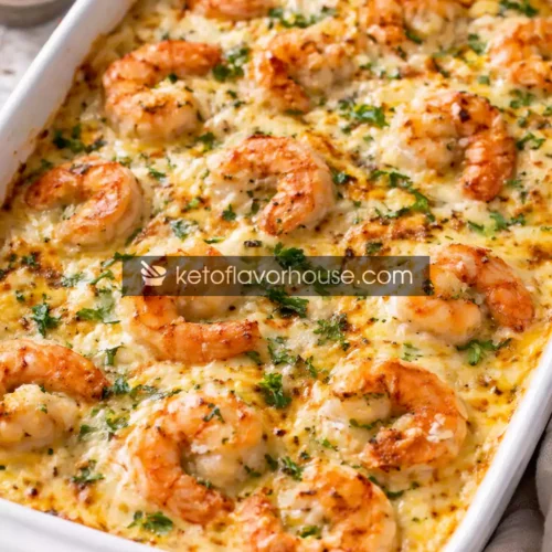 Keto Shrimp & Cheese Casserole