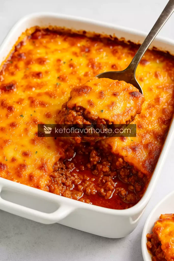 Keto Sloppy Joes Casserole (Low-Carb, Cheesy & Family-Friendly!)
