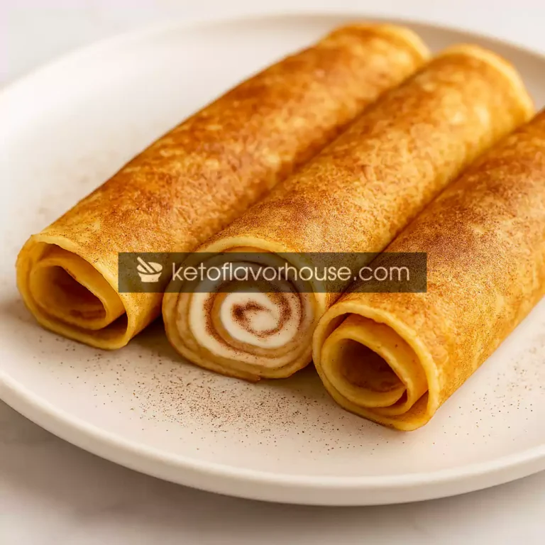 Keto Snickerdoodle Egg Fast Crepes