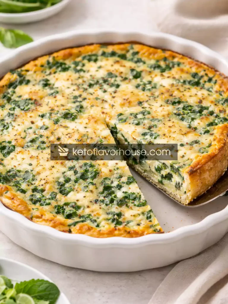 Keto Spinach & Ricotta Quiche