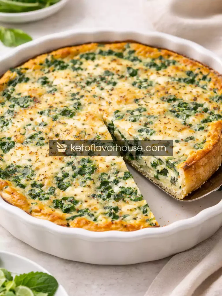 Keto Spinach & Ricotta Quiche