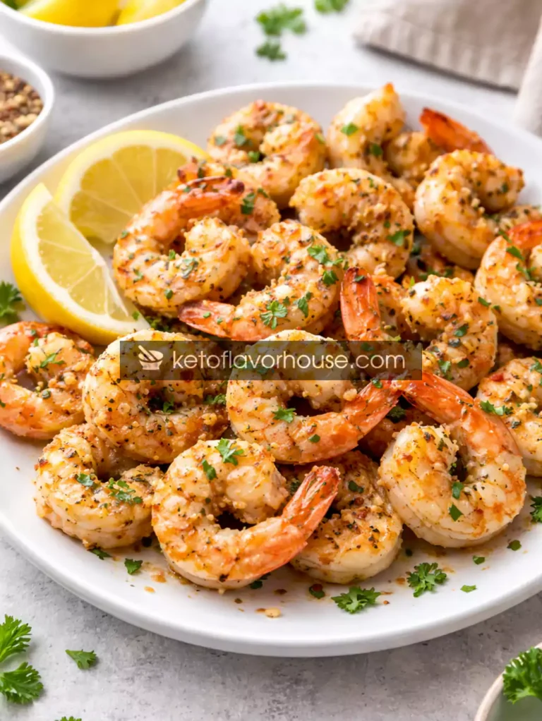 Weight Watchers Garlic Parmesan Baked Shrimp