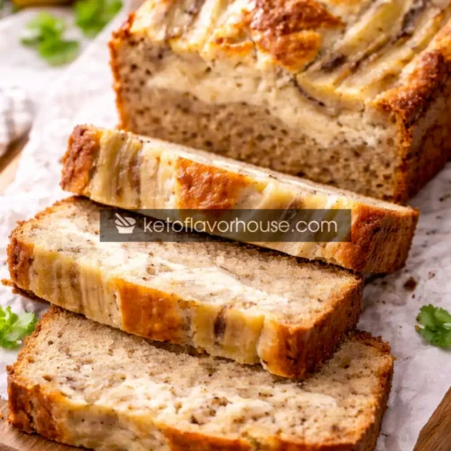 High-Protein Banana Cheesecake Bread