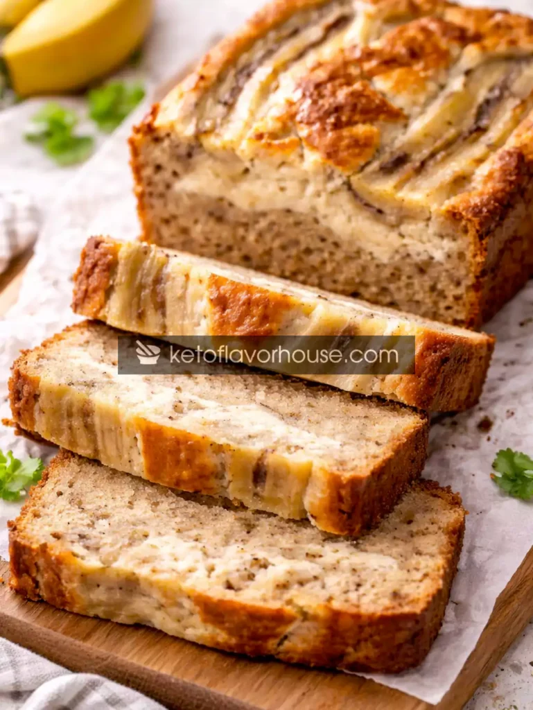 High-Protein Banana Cheesecake Bread