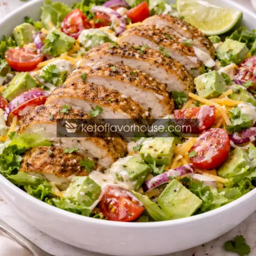 High-Protein Chicken Tenderloin Taco Salad