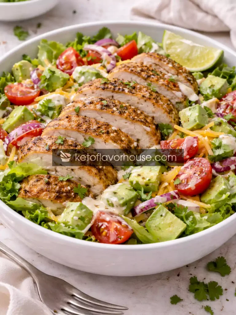 High-Protein Chicken Tenderloin Taco Salad