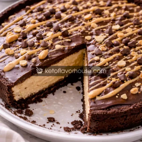High-Protein No-Bake Chocolate Peanut Butter Pie