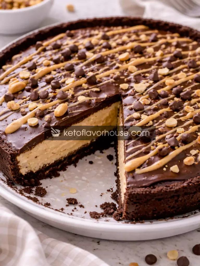 High-Protein No-Bake Chocolate Peanut Butter Pie