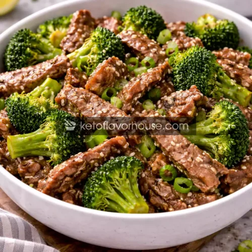 Keto Broccoli Beef Bowl