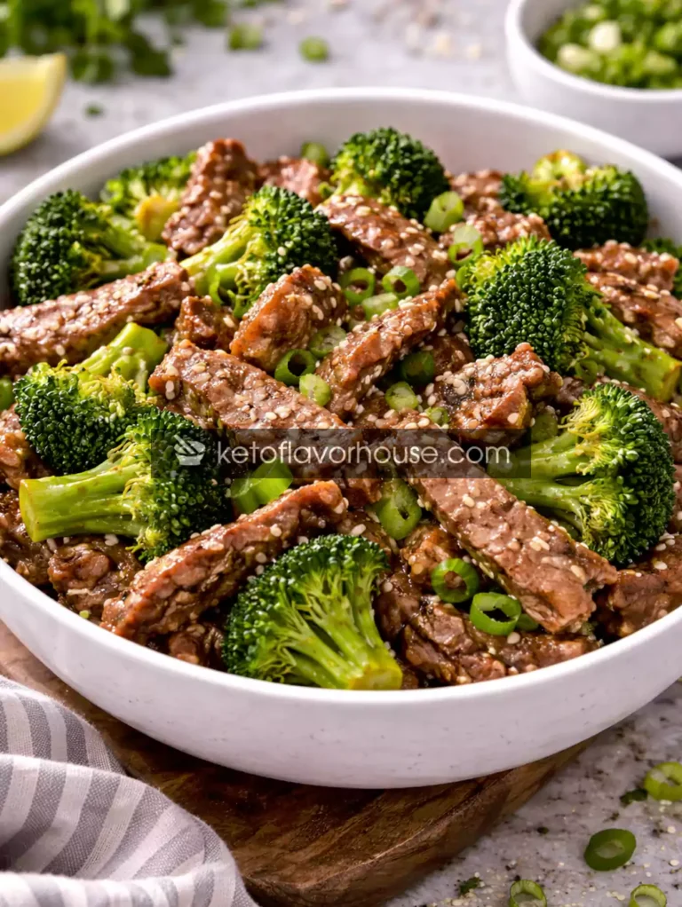 Keto Broccoli Beef Bowl