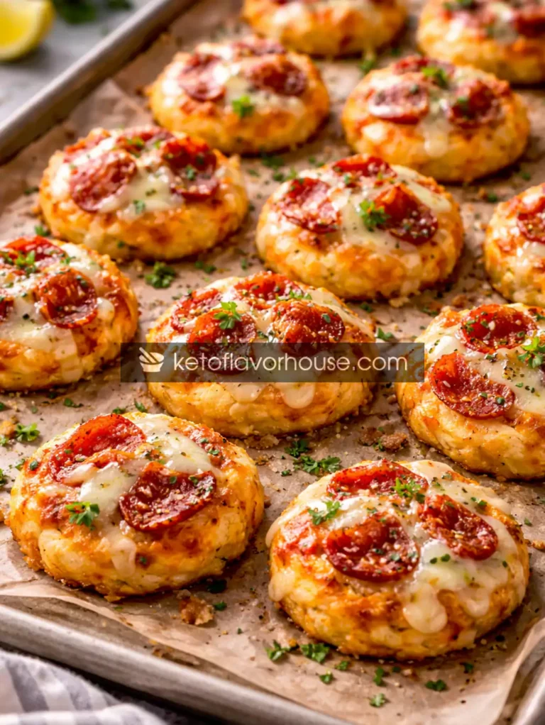 Keto Cottage Cheese Pizza Bites