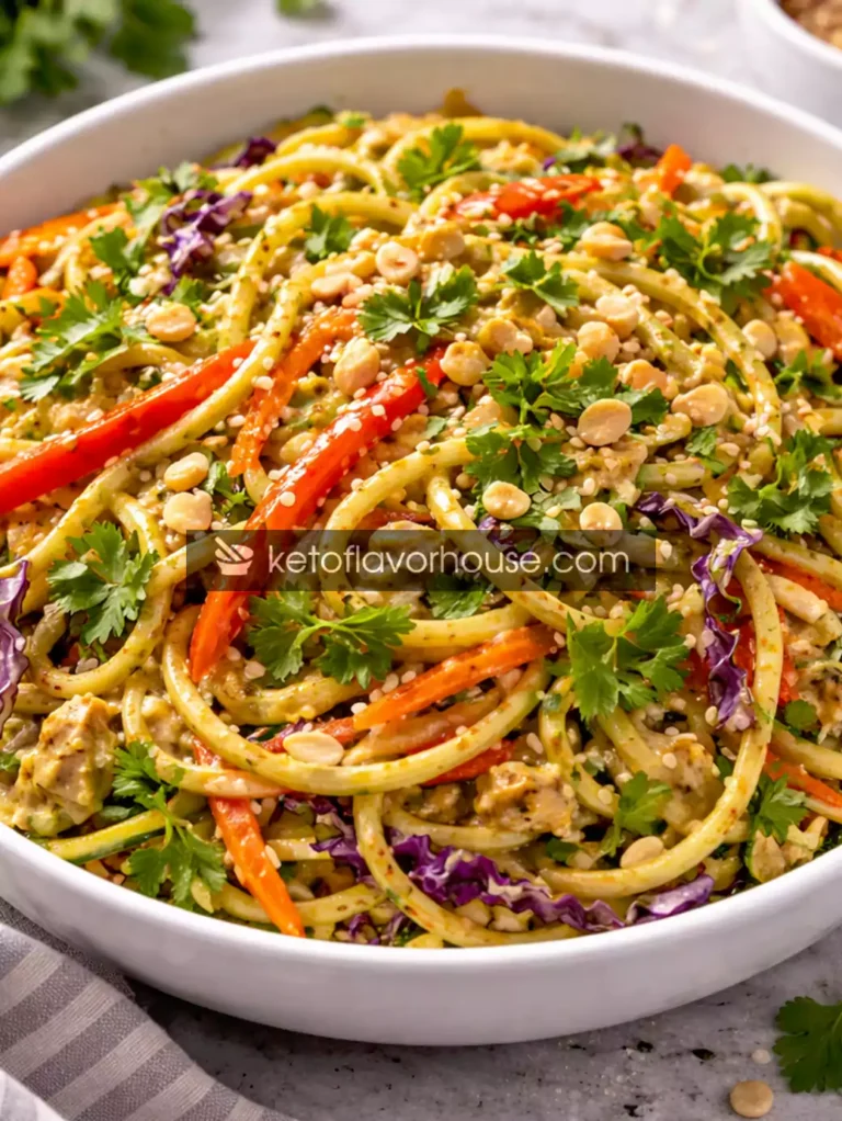 Keto Peanut Noodle Salad