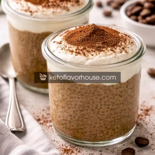 Keto Tiramisu Chia Pudding