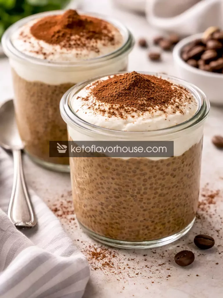 Keto Tiramisu Chia Pudding