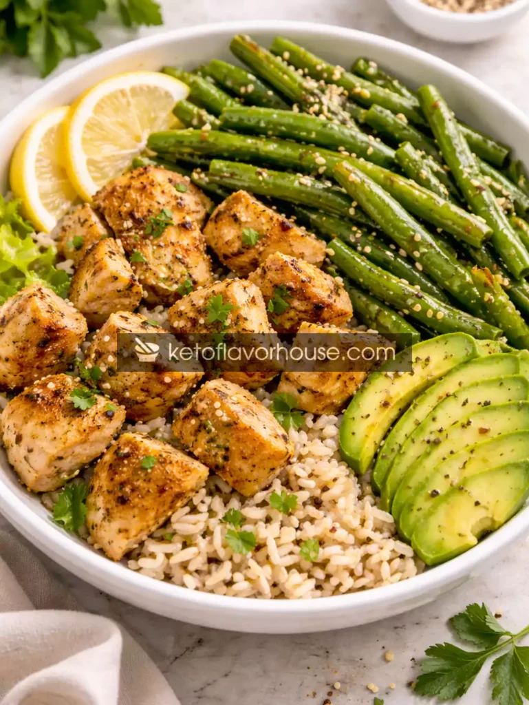 High-Protein Chicken Green Bean Power Bowl