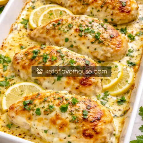 High-Protein Lemon Pepper Ranch Chicken Bake