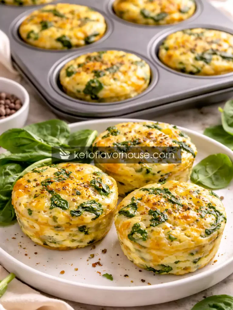 High-Protein Spinach Cottage Cheese Egg Muffins