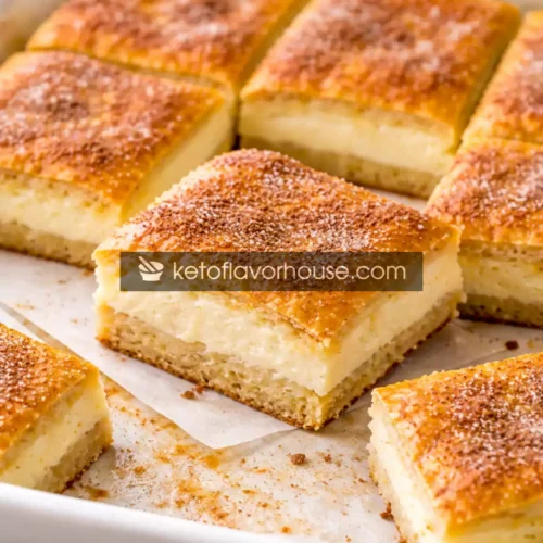 Keto Cheesecake Crescent Rolls Casserole