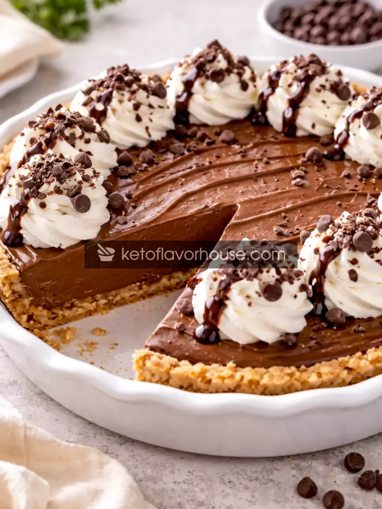 Keto Chocolate Tofu Pudding Pie Recipe