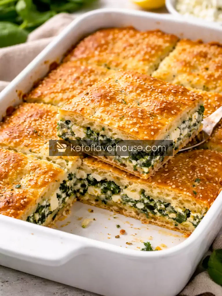 Keto Greek Spanakopita