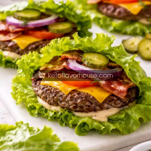 Keto Lettuce Wrap Burgers