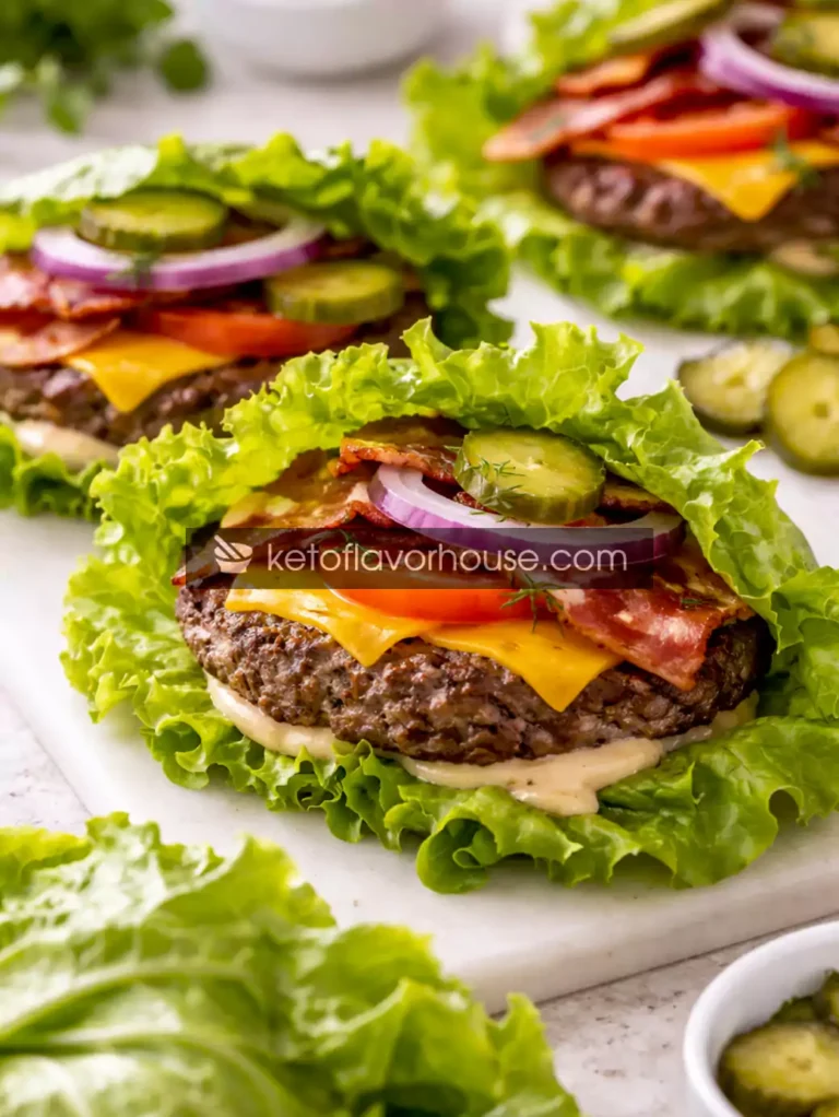 Keto Lettuce Wrap Burgers