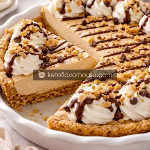 Keto No-Bake Peanut Butter Pie